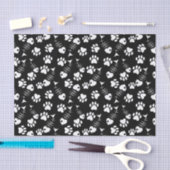 Papier Mousseline motif d'impression de chat d'os de poissons (Artisanat)