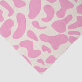 Papier Mousseline Motif d'impression de vache Abstraite rose chaud (Détail)