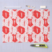 Papier Mousseline Motif d'impression moderne Hawaiian Anthurium (Artisanat)