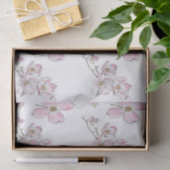 Papier Mousseline Motif Dogwood sur papier de tissus (Cadeau)