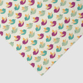 Papier Mousseline Motif d'oiseaux (Détail)