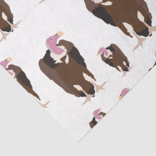 Papier Mousseline Motif d'oiseaux vautours (Détail)