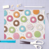 Papier Mousseline Motif Donuts (Artisanat)