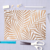 Papier Mousseline Motif d'or de feuille de palmier (Artisanat)