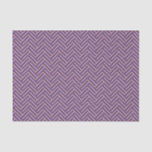 Papier Mousseline Motif double tissage Mauve stripes (Recto)