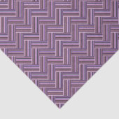 Papier Mousseline Motif double tissage Mauve stripes (Détail)