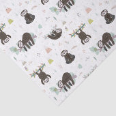 Papier Mousseline Motif doux somnolent de paresse (Détail)