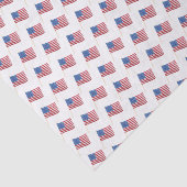 Papier Mousseline motif drapeau 4 juillet Aquarelle USA (Détail)
