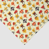 Papier Mousseline Motif drôle de monstres (Détail)