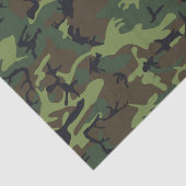 Papier Mousseline Motif du Camouflage Vert, Motif militaire, Armée (Détail)