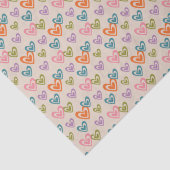 Papier Mousseline Motif du coeur Valentine (Détail)