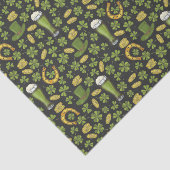 Papier Mousseline Motif du jour de St Patrick (Détail)