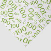 Papier Mousseline motif du numéro vert/blanc Random (Détail)