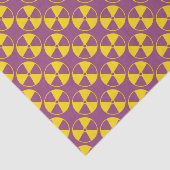 Papier Mousseline Motif du symbole de rayonnement (Détail)