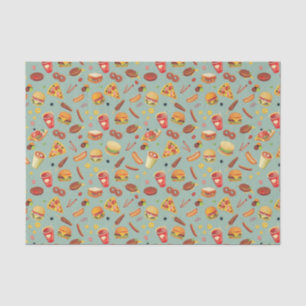 Papier Mousseline Motif élégant d'aliments de préparation rapide