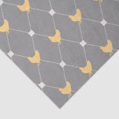 Papier Mousseline Motif élégant de poulet arlequin (Détail)
