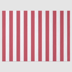 Papier Mousseline Motif élégant vintage rayé rouge et blanc