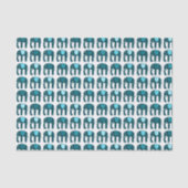 Papier Mousseline Motif éléphant bleu (Recto)