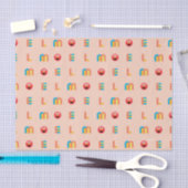 Papier Mousseline Motif Elmo moderne (Artisanat)