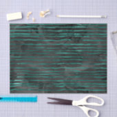 Papier Mousseline Motif émérite à rayures vert et noir (Artisanat)