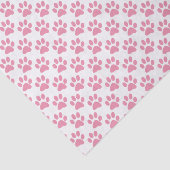 Papier Mousseline Motif Empreinte de patte rose (Détail)