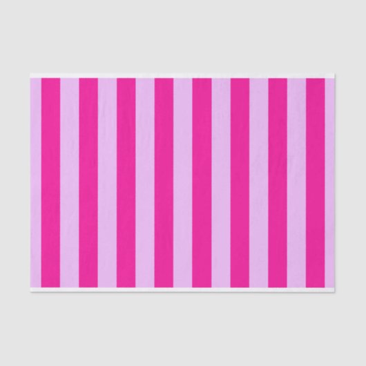 Papier Mousseline Motif en bande rose et magenta (Recto)