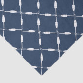 Papier Mousseline Motif en bois nautique illustré (Détail)