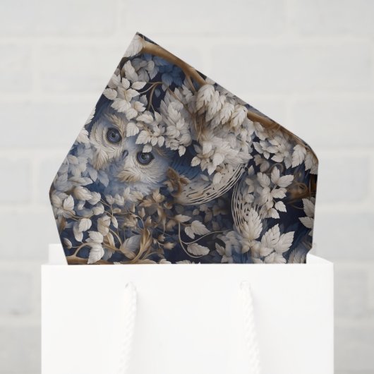 Papier Mousseline motif en carrelage de chouette cool (Sac cadeau)