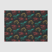 Papier Mousseline Motif en chef Dragon (Recto)