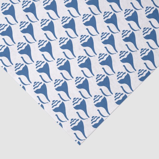 Papier Mousseline Motif en coque de plage (Détail)