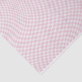 Papier Mousseline Motif en damier rose pastel À damiers Wavy (Détail)
