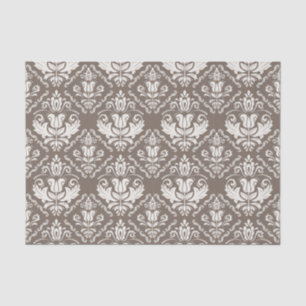 Papier Mousseline Motif en ivoire de brocard de damassé de beau