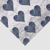 Papier Mousseline Motif en marbre de pierre bleue (Détail)