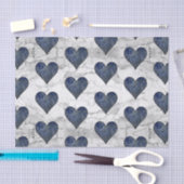 Papier Mousseline Motif en marbre de pierre bleue (Artisanat)