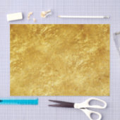 Papier Mousseline Motif en marbre doré et jaune (Artisanat)