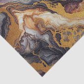 Papier Mousseline Motif en marbre noir gris noir blanc foncé (Détail)