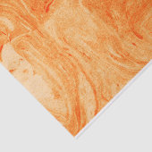 Papier Mousseline Motif en marbre orange (Détail)