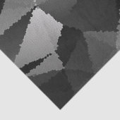 Papier Mousseline Motif en mosaïque noire et blanche (Détail)