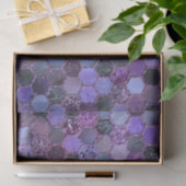 Papier Mousseline Motif en nid d'abeille de luxe Parties scintillant (Cadeau)