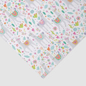Papier Mousseline Motif en pastel mignon de lama (Détail)