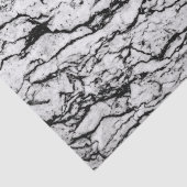 Papier Mousseline Motif en pierre de marbre complexe noir et blanc (Détail)