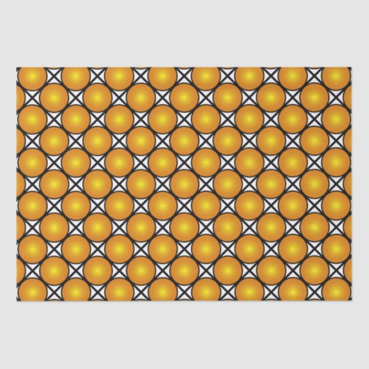 Papier Mousseline Motif en treillis noir blanc noir (Recto)
