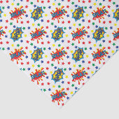 Papier Mousseline motif en tuiles de super héros cool (Détail)