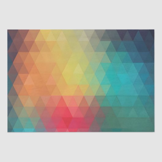 Papier Mousseline Motif en verre néon coloré (Recto)