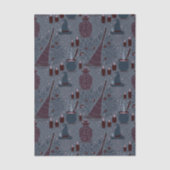 Papier Mousseline Motif ensorcelant d'Halloween au clair de lune (Recto)