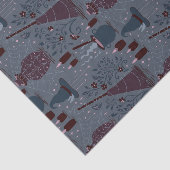 Papier Mousseline Motif ensorcelant d'Halloween au clair de lune (Détail)