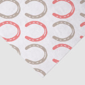 Papier Mousseline Motif équestre à thème de chaussures de cheval (Détail)