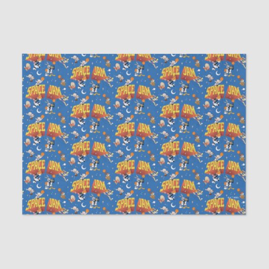 Papier Mousseline Motif Espace Extérieur SPACE JAM™ TUNE SQUAD™ (Recto)