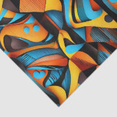 Papier Mousseline Motif ethnique, Conception ethnique, Ethique (Détail)