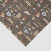 Papier Mousseline Motif ethnique de chasse (Détail)